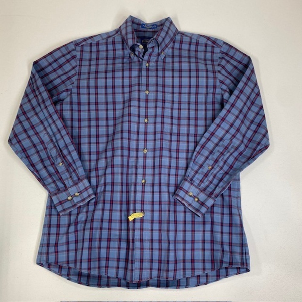 Pendleton Broadway Cloth Wrinkle Resistant Plaid Button Up Shirt M